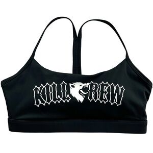 Kill Crew Wolf Black Sports Bra size Medium